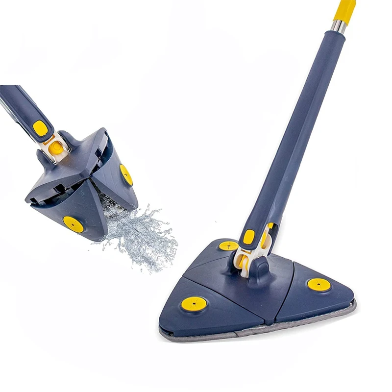 Wholesale Long Handle Telescopic Triangle Mop 360 Degree Rotatable Head Mops