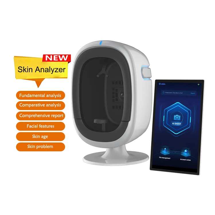 3D Facial O1 Spectrum Skin Analyzer Machine Ai Intelligent Skin Test Analysis Acne Face Scanner