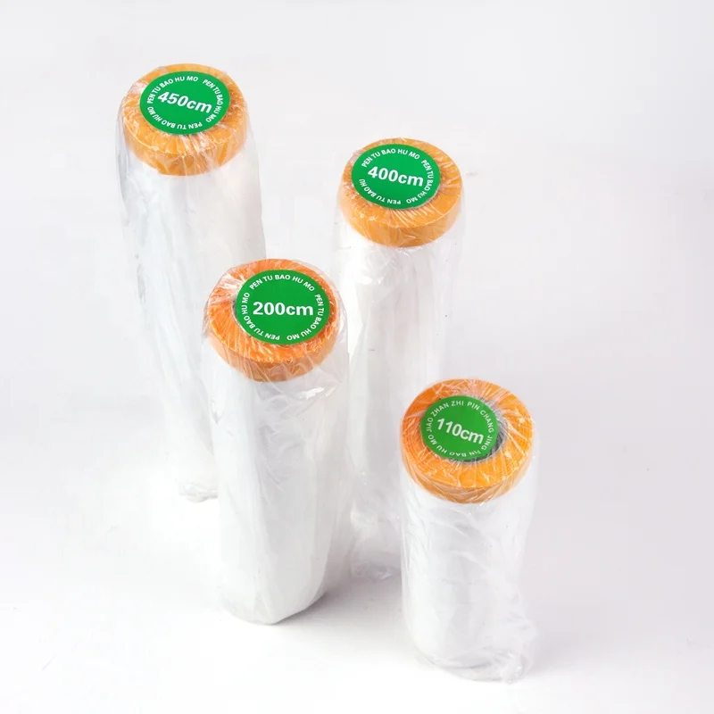 Adhesive Masking Pre-taped Film for Home Carpet Wall Overspray Painting Protective Film