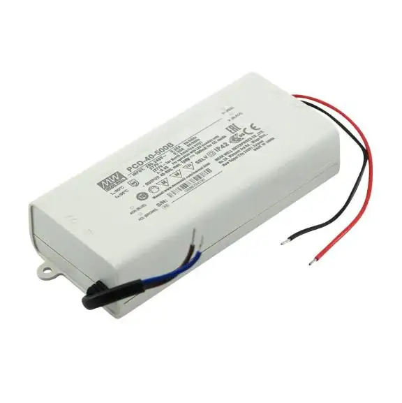Среднее PCD-40-350B/500B/700B/1050B/1400B/1750B 40W 24V 48V AC DC Постоянный ток Диммируемый Светодиодный драйвер для освещения