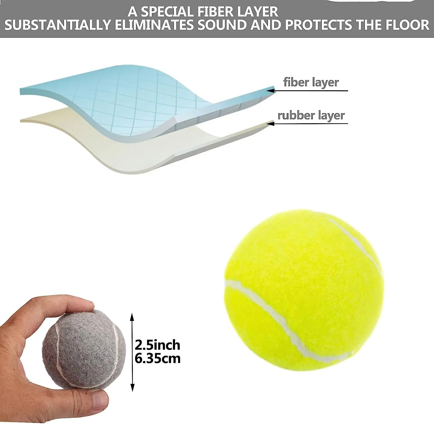 Chemical Felt Padel Ball Pressurized Natural Rubber Tennis Balls for Racing And Training