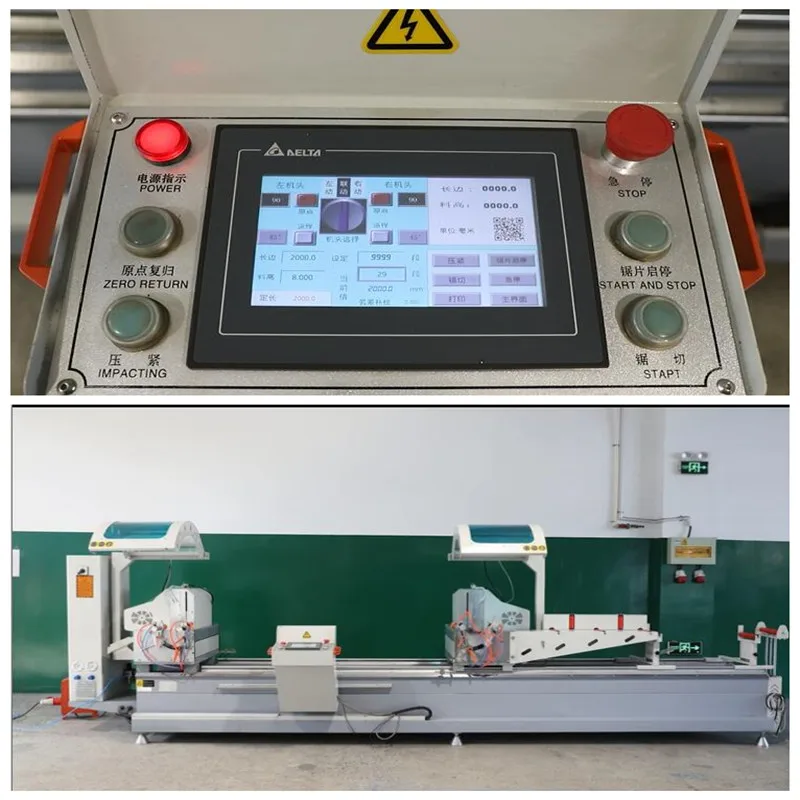 Best Price Automatic 2 Head CNC Window Door Making Machine Of Window Frame Saw