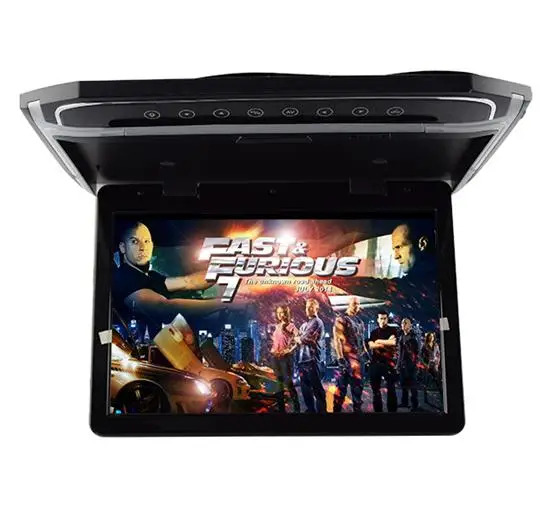 17 inch flip down car roof monitor whit USB/SD/DVD player function car DVD monitor tv Suitable for bus, train and ship