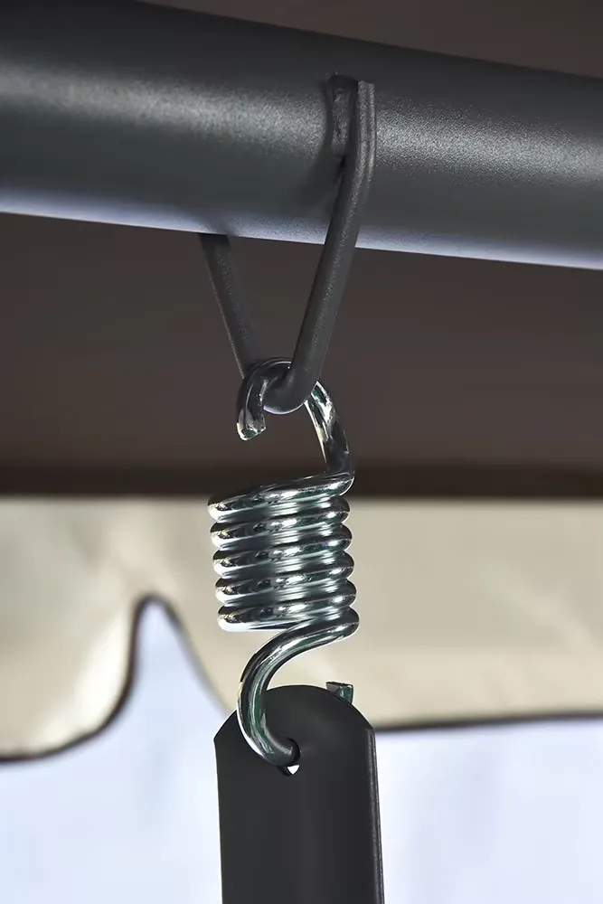 Outdoor Garden Furniture Luxury 3 Seater Hanging Patio Swing Chair  With Canopy