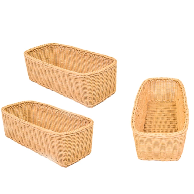 2022 Hot Sell Meyve Sepeti Home Decor Small Size Rattan Woven Fruit Tray Woven Storage Basket