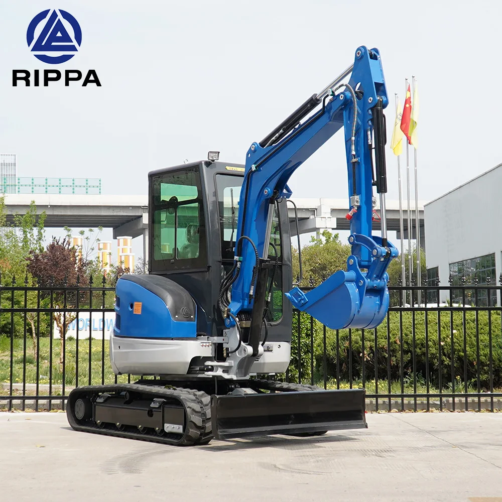 Rippa Crawler Excavator Manufacturer 3.5 Ton EPA Engine 3.5 Ton Crawler Micro Digger For Sale