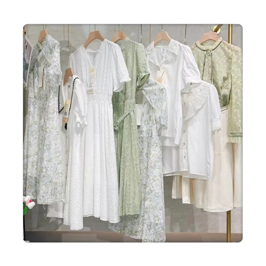 2023 смешанные платья, брендовая скидка, женская одежда, распродажа, оптовая продажа, одежда б/у, в наличии