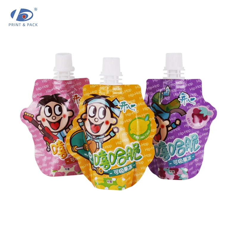 New Product 2024 China Suppliers Plastic Packaging Bags Special Shaped Baby Food Puree Sachet Spout Pouch