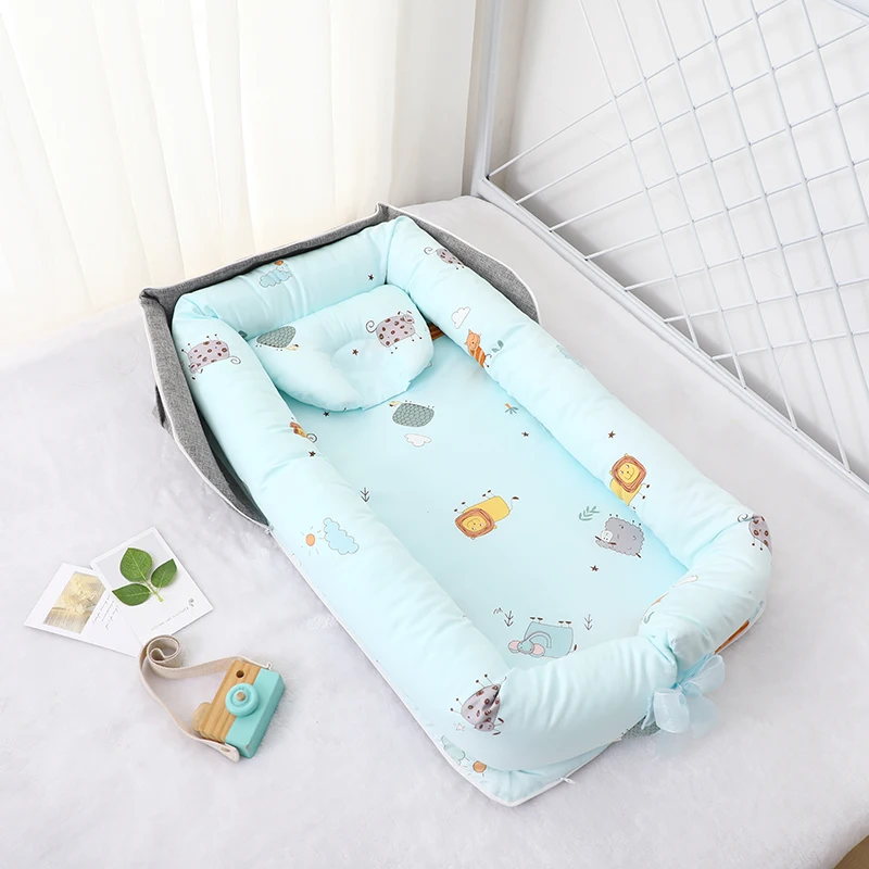 
Wholesale super soft 100% cotton lounger baby nest sleeping 
