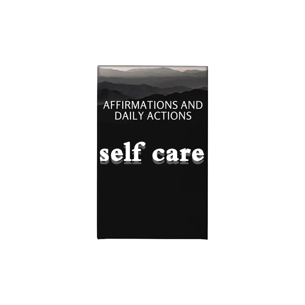 Direct Wholesale  affirmation flash cards Custom Printed On demand gift card For Productivity, Personal Development, Self Care