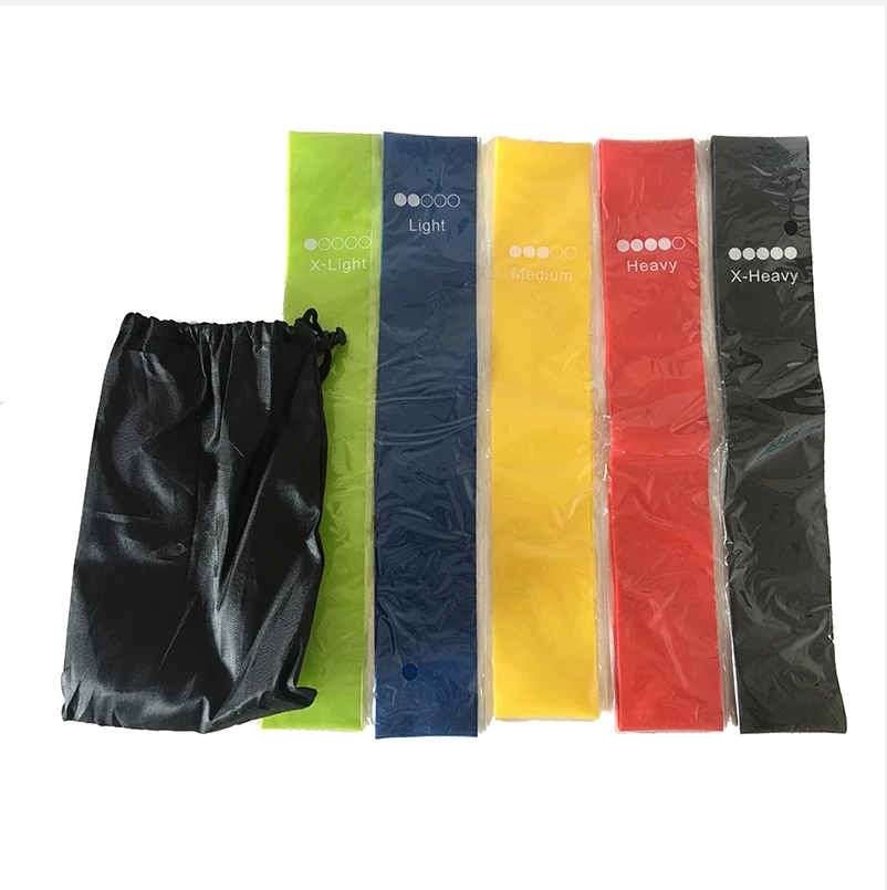 Elastic booty fitness workout Custom Logo Exercise TPE Hip Bands Resistance Bands set Loop Bands Yoga Gym for sports