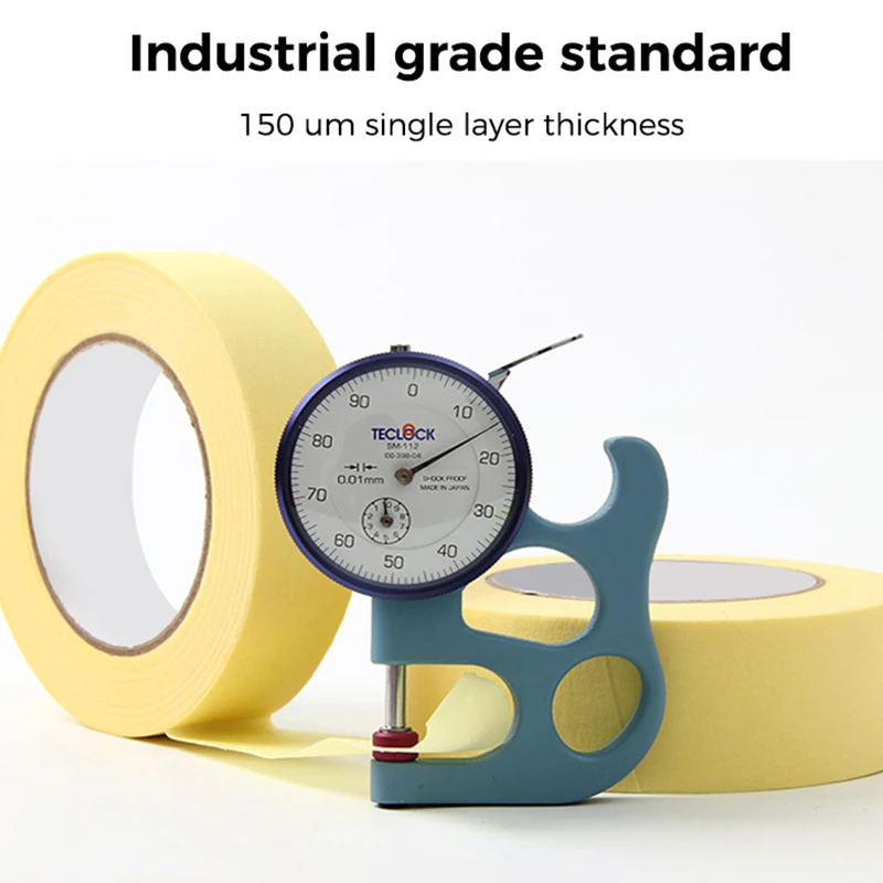 12mm/24mm Manufacturer Price Automotive Colored Custom Painters Blue Paper Masking Tape for Painting Writable