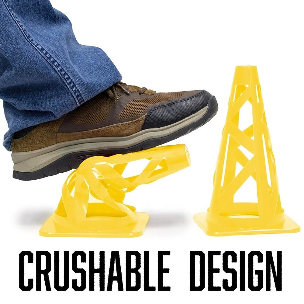 Wholesale 9 Inch Football Sport Training Traffic Cone PE Soccer Agility Training Cones