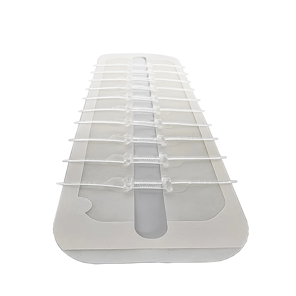 BLUENJOY Zip Stitch Sutures Waterproof Wound Closure Strips Device Suture-Free Patch Zipper Pu Film Wound Closure Device