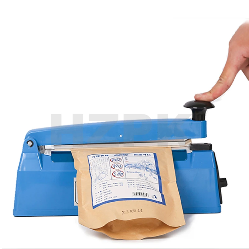 HZPK PFS-300 manual plastic bag pouch hand Impulse heat sealer sealing machine