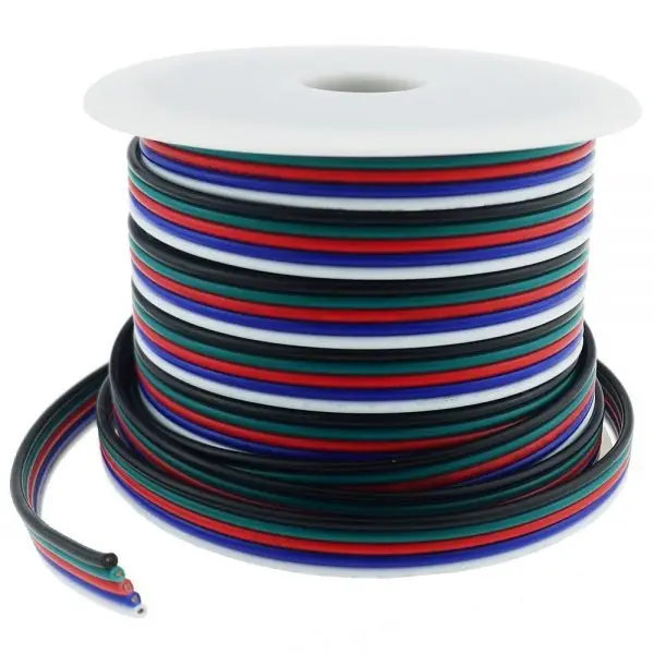 5pin Extension Cable Wire Cord 22 AWG Electrical Wire Ul certificate CL2 PVC Cable
