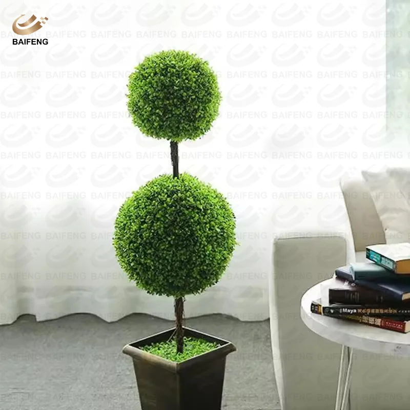 Artificial Plant Topiary Ball Safe and Harmless Vivid Grass Ball for garden supplier wedding decor gardening decorations