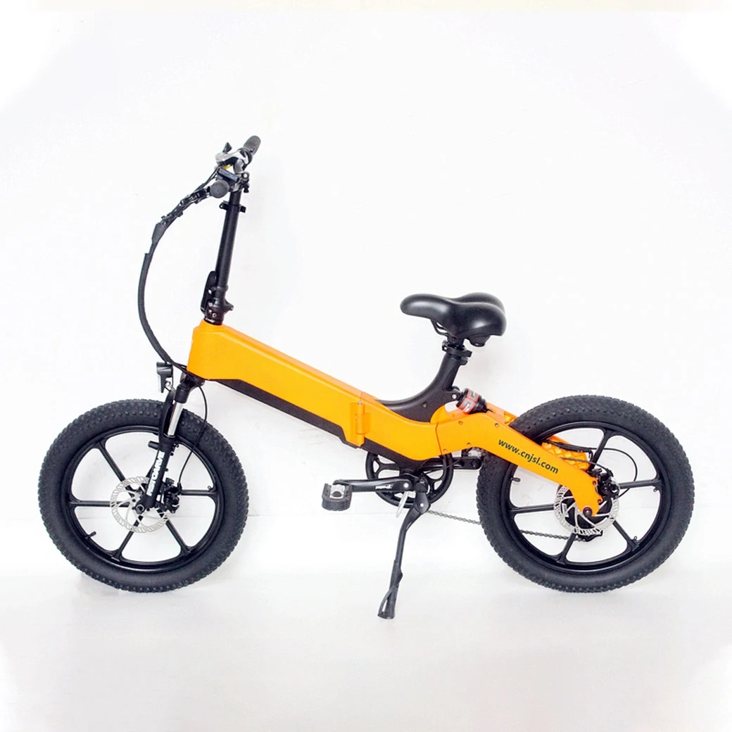 New Foldable Electric Vehicle Mag Alloy Folding with Rear Suspension 250W Rear Al Alloy Integrated Wheel Motor E-bike