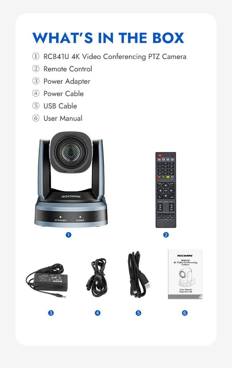 New 4K 12x optical Pan Tilt zoom motable video conferencing camera AI tracking USB 1080P HDM I Lan streaming video PTZ camera