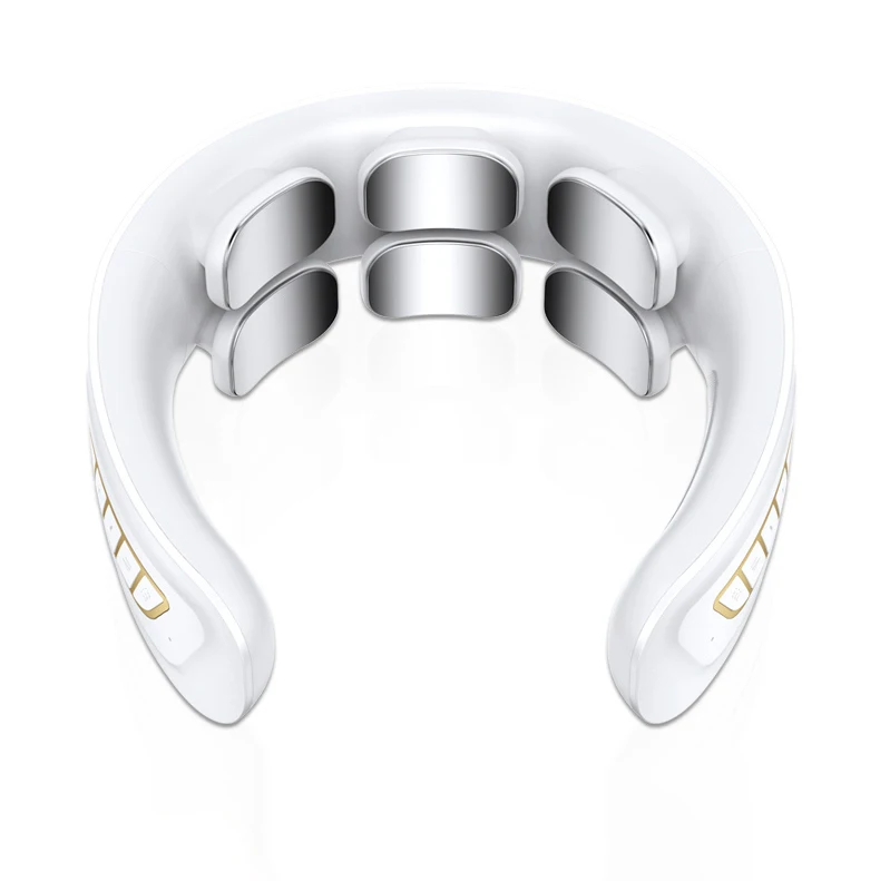 2023 Powerful Wireless Mini Electric EMS Neck Massager Intelligent Remote Control Heating Electronic Smart Pulse Neck Massager