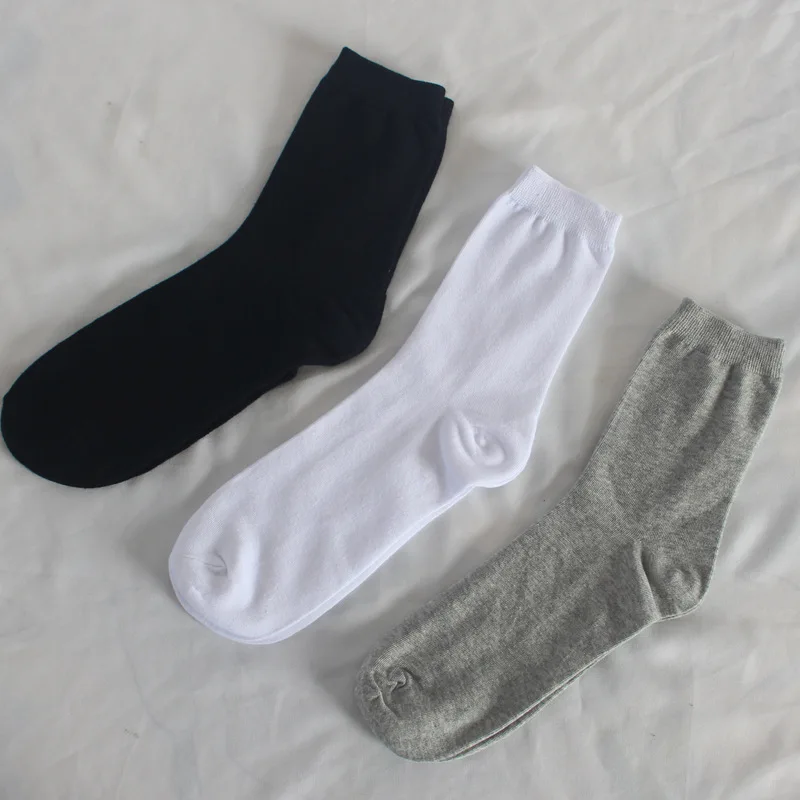 European and American men socks, large size men cotton, formal casual men white socks