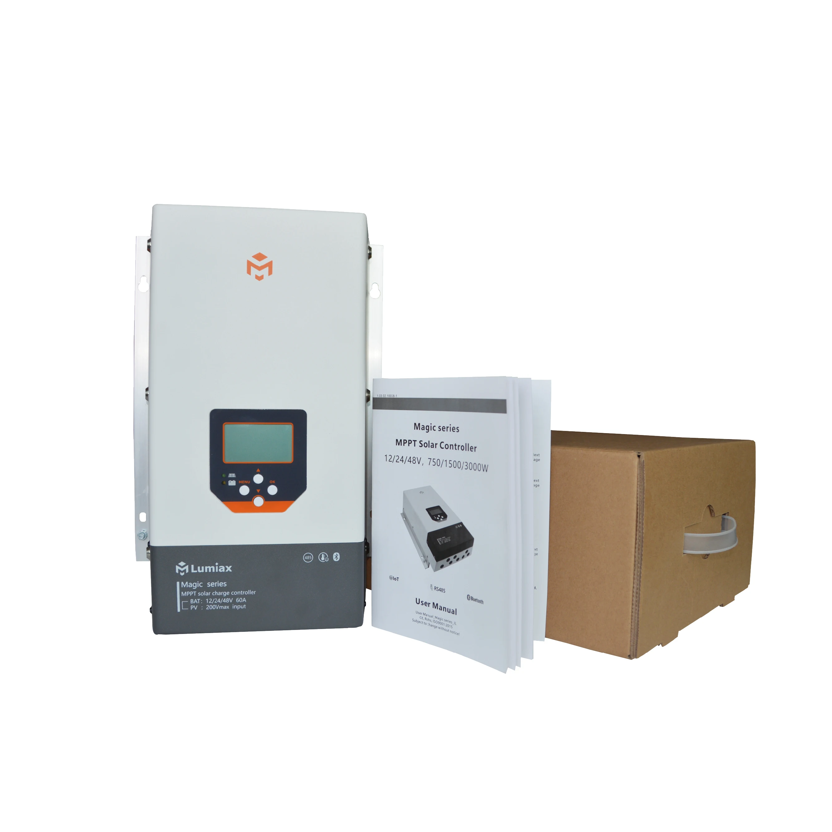 Lumiax 60A 12V 24V 48V mppt solar charge controller 200V max PV input for telecom communication base station