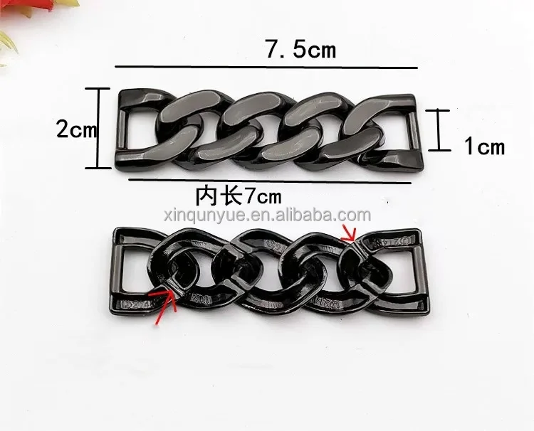 New fashion Rhinestone  Shoes Chain Decorative Accessories Shoe Clasp Shoe Accessories Metal