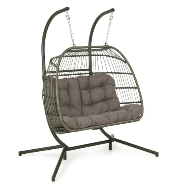 Factory custom double outdoor cradle swing chair