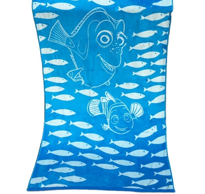 Popular 100% Cotton  Customized Printed Beach Towel Wholesale