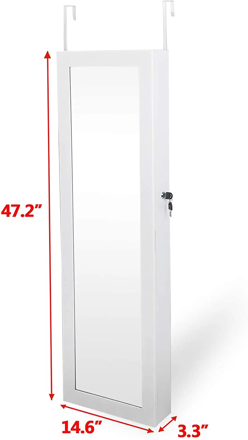 Ювелирные изделия Armoire Запираемая дверь установленная стена шкафа ювелирных изделий с зеркалом полной
