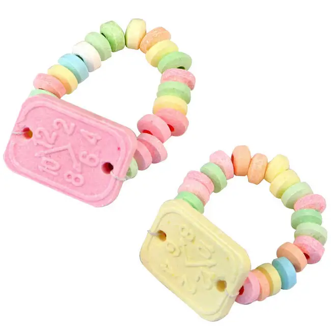 In stock shop! 15g candy watch bracelet candy individual wrapped 100pc/bag labeled on bag 6bag/ctn birthday gift candy OEM