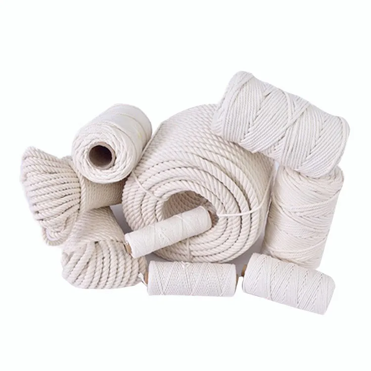 3 мм 4 мм 5 мм 6 мм 8 мм 10 мм 12 мм 15 мм 16 мм 20 мм Оптовая Продажа однослойный или 3-слойный твист макраме шнур хлопковый трос