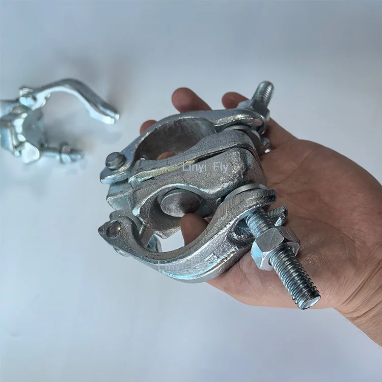 BS1139 steel scaffolding Drop Forged Double Swivel Coupler for 48mm pipe