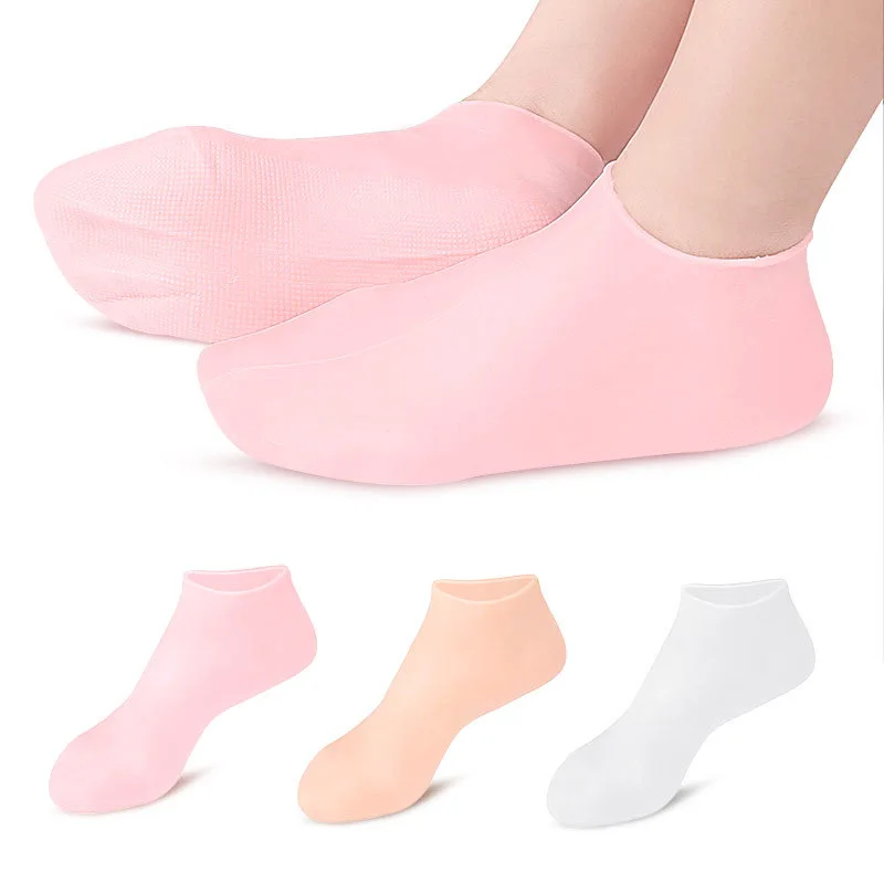 Foot Care Silicone Moisturizing Socks Spa Gel Socks Silicone Gel Socks