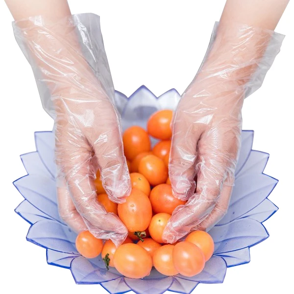 
Oem Factory Price Hand Skincare Custom Plastic Pe Glove Kitchen Household Disposal Glove 
