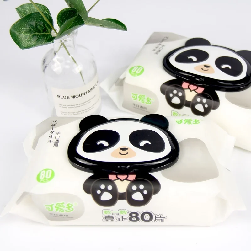 BaoJia baby bamboo natural fabric biodegradable wet wipes custom tissue paper Organic Babywipes hand and mouth for baby
