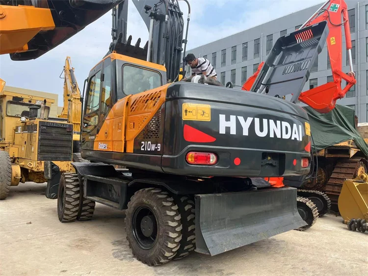Хит продаж Hyundai 210 210w-9 б/у колесный экскаватор в хорошем состоянии