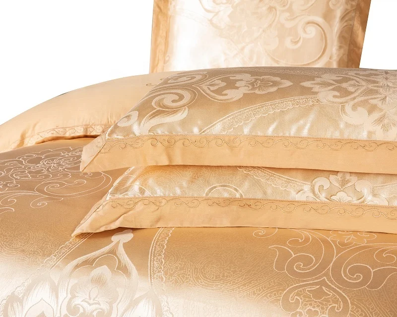 100% cotton jacquard bed sets Hand embroidery bed cover/wholesale bed sheets BS524