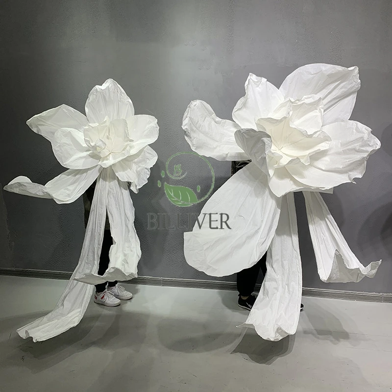 New wedding paper trailing butterfly handmade flower giant three-dimensional paper giant flowers decorative wedding event party