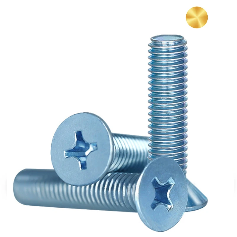 M2 M3 M4 M5 M6 C1022 10B21 Steel Zinc Plated Phillips Flat Head Machine Screw DIN965 GB818