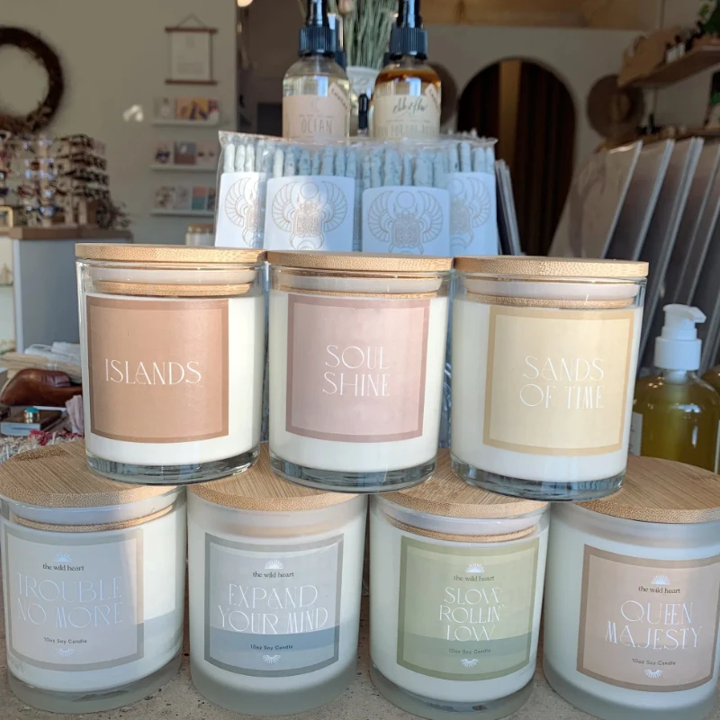 Home Decor Scented Candle Gift Set Private label luxury soy wax scented candles with wood lid For Birthday Valentines Gift
