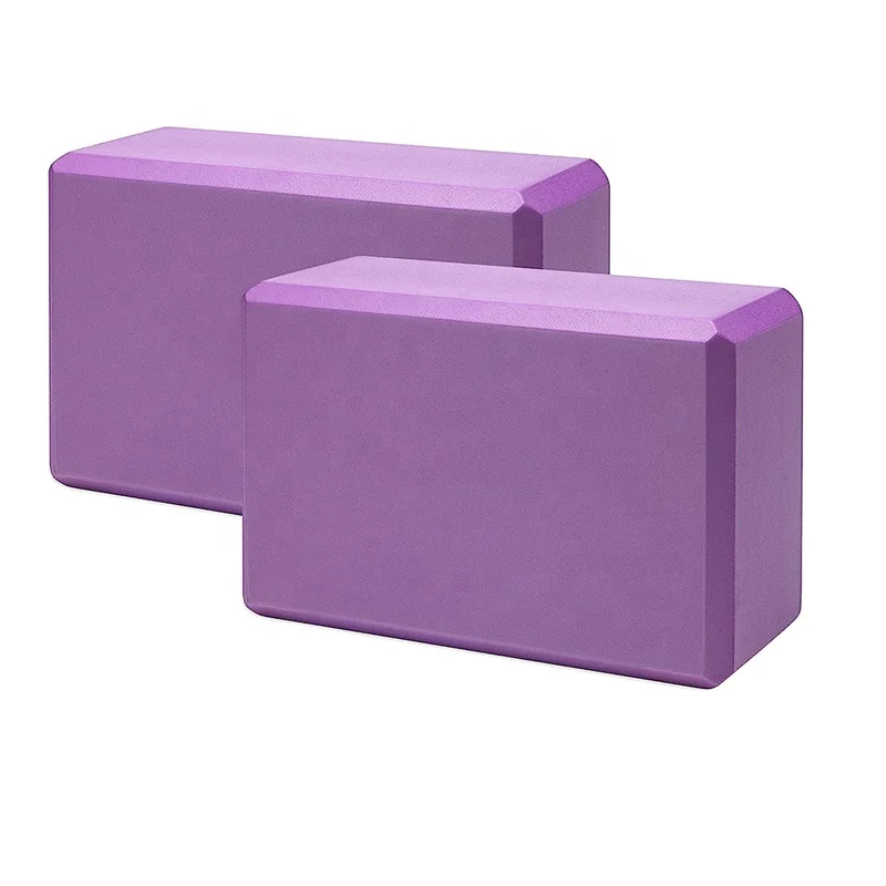 Recycled High Density EVA Foam Pilates Yoga Brick Solid Color Evafoam Yoga Block