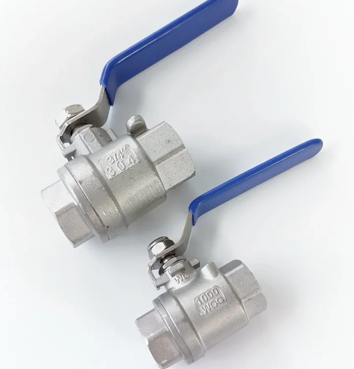Sanitary Stainless Steel Full Bore Cf8m Two Way 2pc Ball Valve Bsp