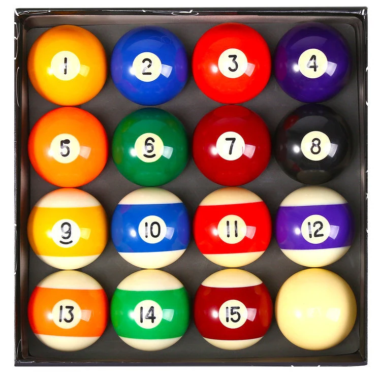 Pool table accessories / billiard ball 50.8MM color ball 48mm white ball accessories