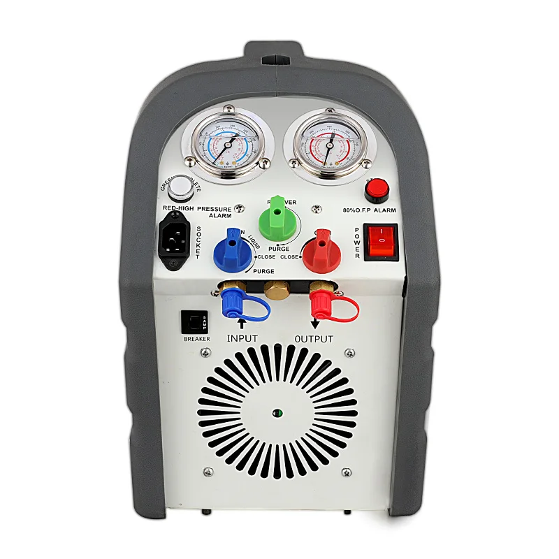 new 220V/110V CE HBS-1A HBS-2A 1HP R134a Auto AC Refrigerant Recovery machine Refrigerant recycling unit oil separation device