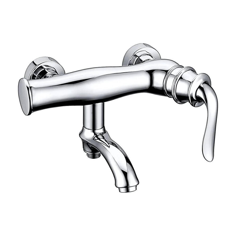 European style creative zinc alloy face plate faucet single hole single handle hot and cold bathroom faucet