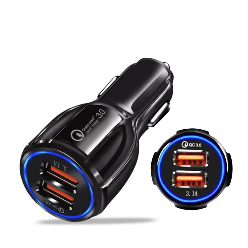  30W QC3.0 2 USB CAR charger 2021 car accessories best sellers accesorios de autos Other Auto