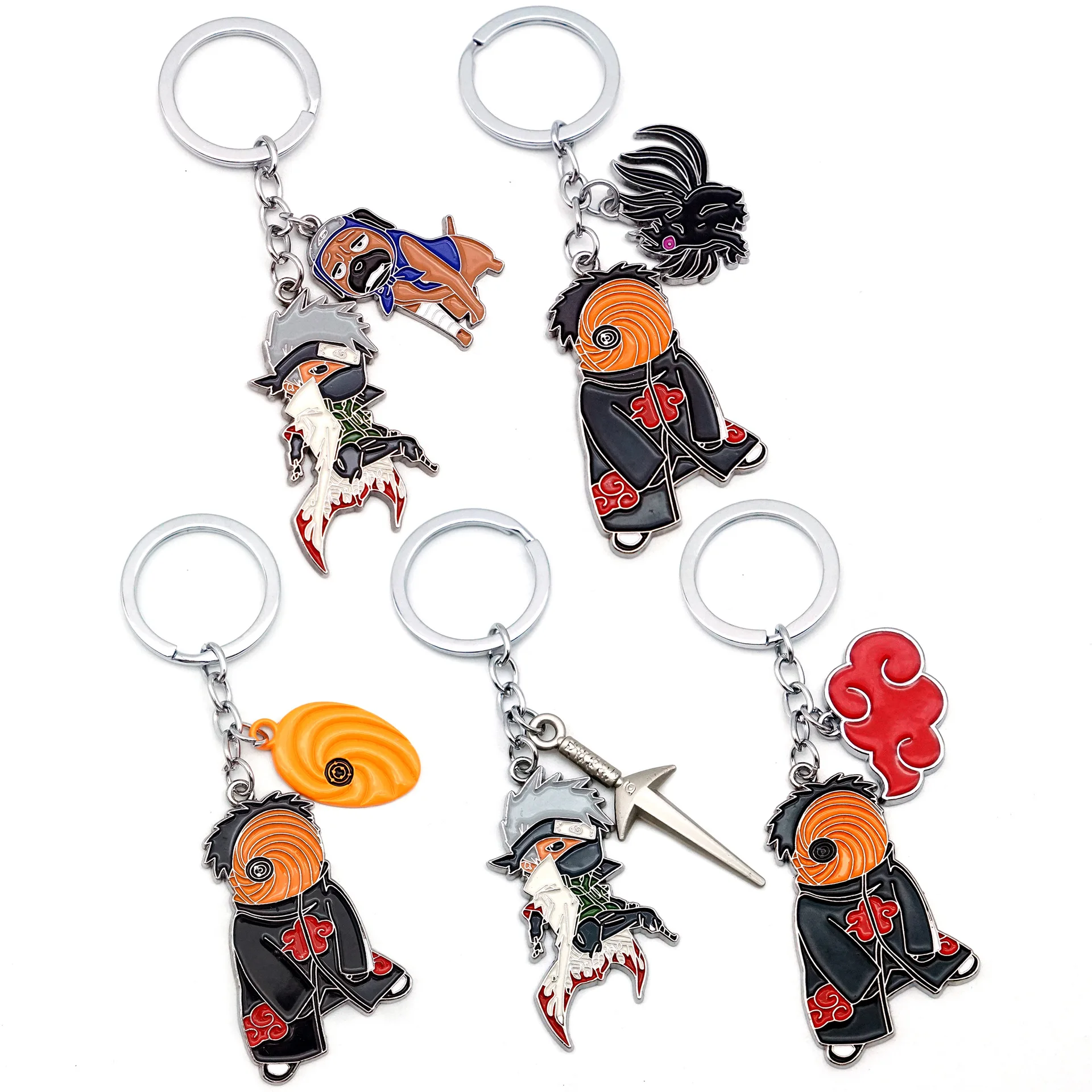 Tobi Kakashi Obito аксессуары кулон брелок для ключей мультфильм аниме сплав