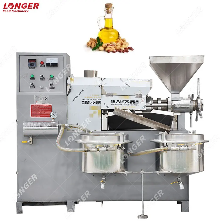 Industrial Olive Rapeseed Press Prickly Pear Seed Groundnut Oil Mill Extraction Machine Soya Bean Mustard Oil Expeller Machine