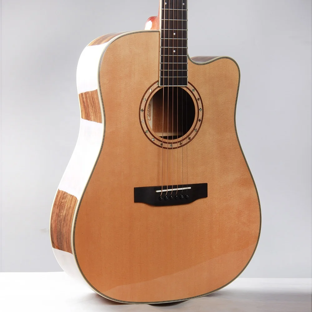 CH-1800S-41  41 Inch Chinese Music Cutaway Chihiro Acoustic Solid Wood Guitar